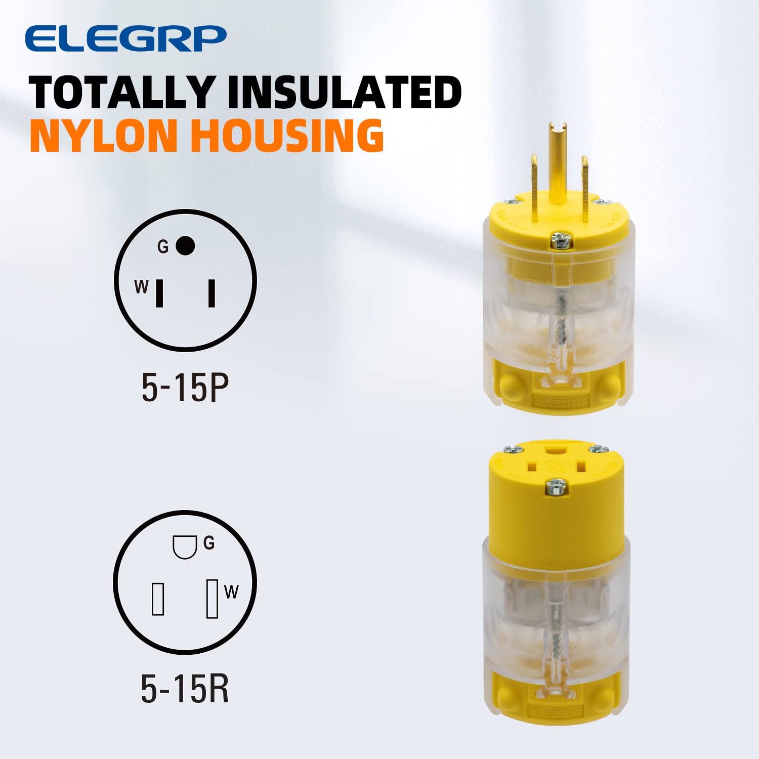 ELEGRP adjustable wiring clamp accepts 18-12 AWG cables for flexible wiring.