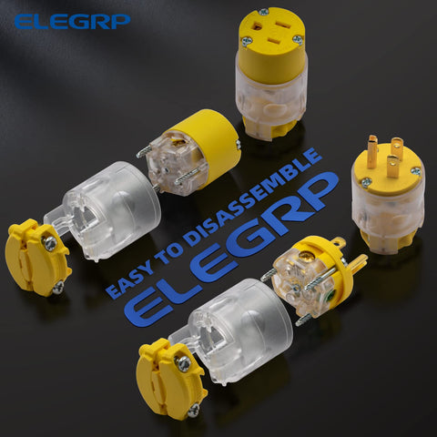 ELEGRP brass contacts deliver reliable conductivity under heavy-use environments.