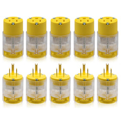ELEGRP lighted straight blade plug with power status indicator.