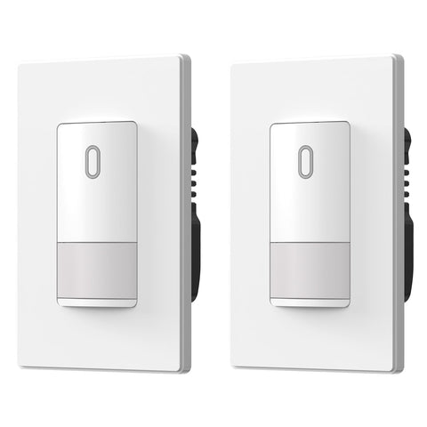 ELEGRP matte white single-pole switch front-view highlights a slim, modern installation.