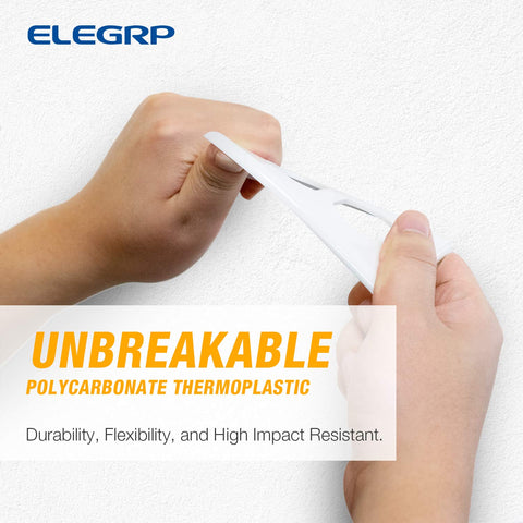 ELEGRP unbreakable polycarbonate faceplate resists impacts and fading over time.