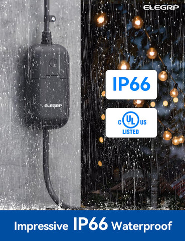ELEGRP PQR10 with Alexa compatibility for hands-free outdoor control.