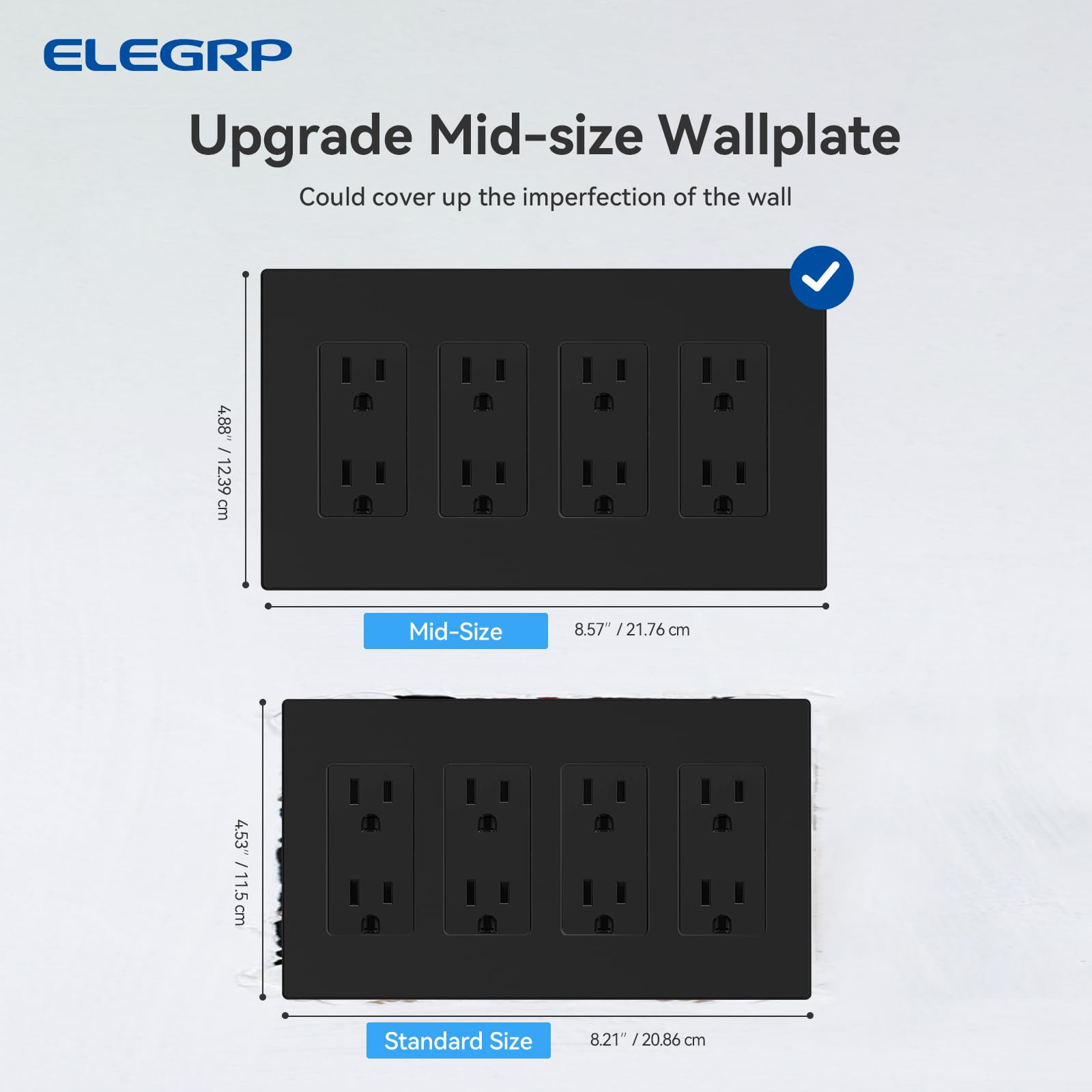 ELEGRP screwless design in-wall mount delivers invisible screws and modern aesthetics.