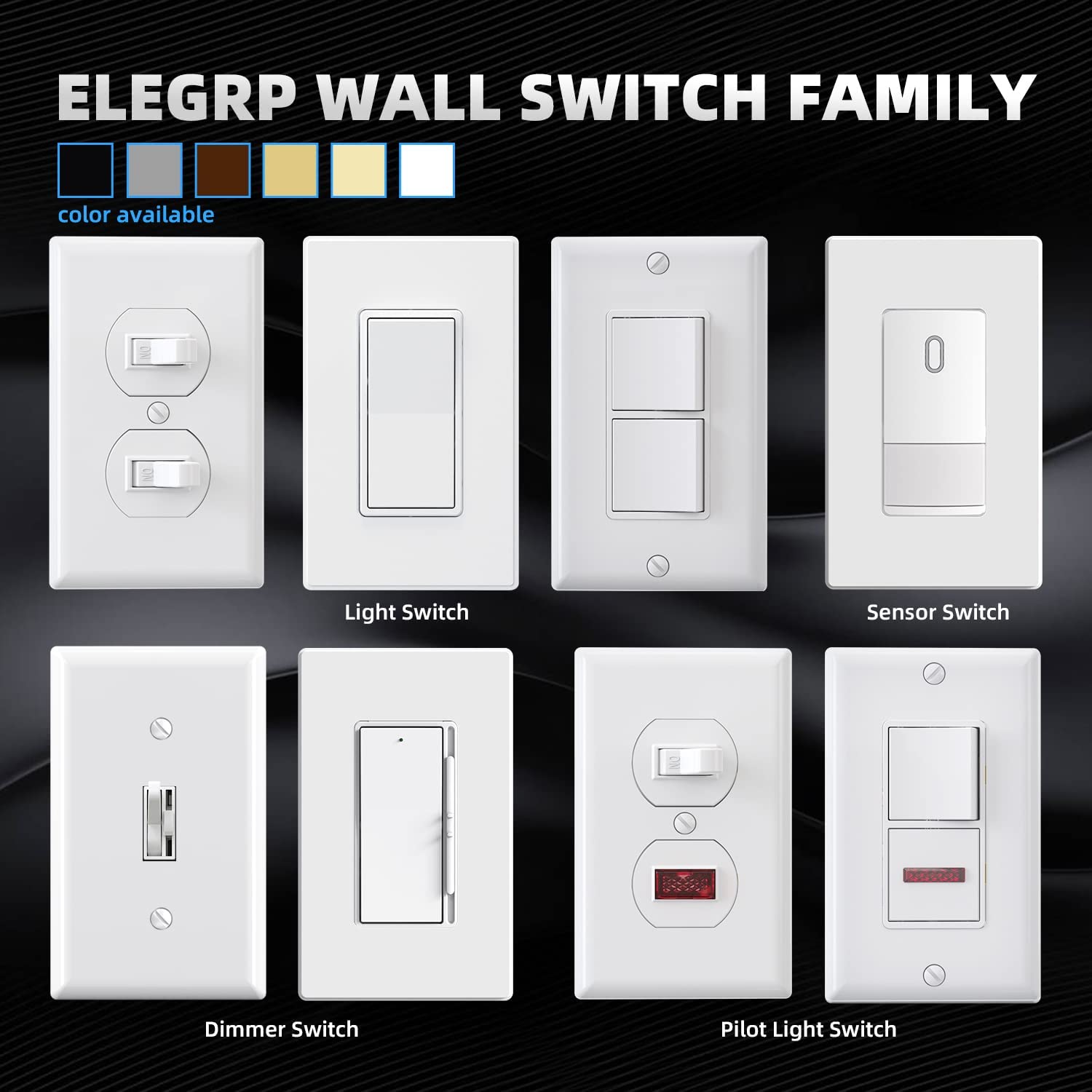 ELEGRP self-grounding clip design for quick, reliable grounding in a properly grounded box.