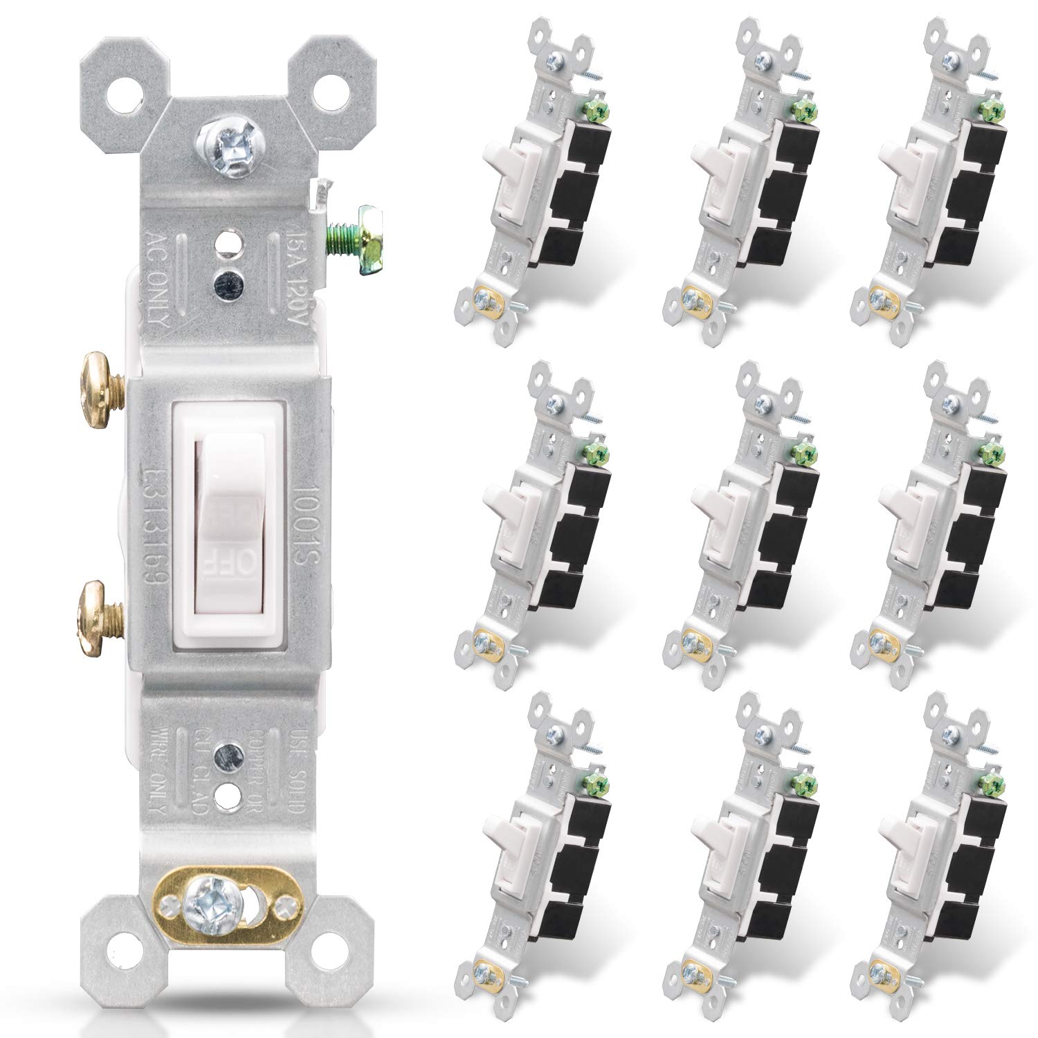 ELEGRP single pole toggle switch with quiet action for smooth operation.