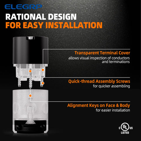 ELEGRP solid brass connectors provide low resistance and strong conductivity.
