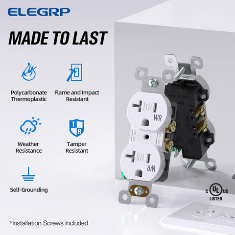 ELEGRP tamper-resistant outlet interior shutter emphasizes child safety in busy spaces