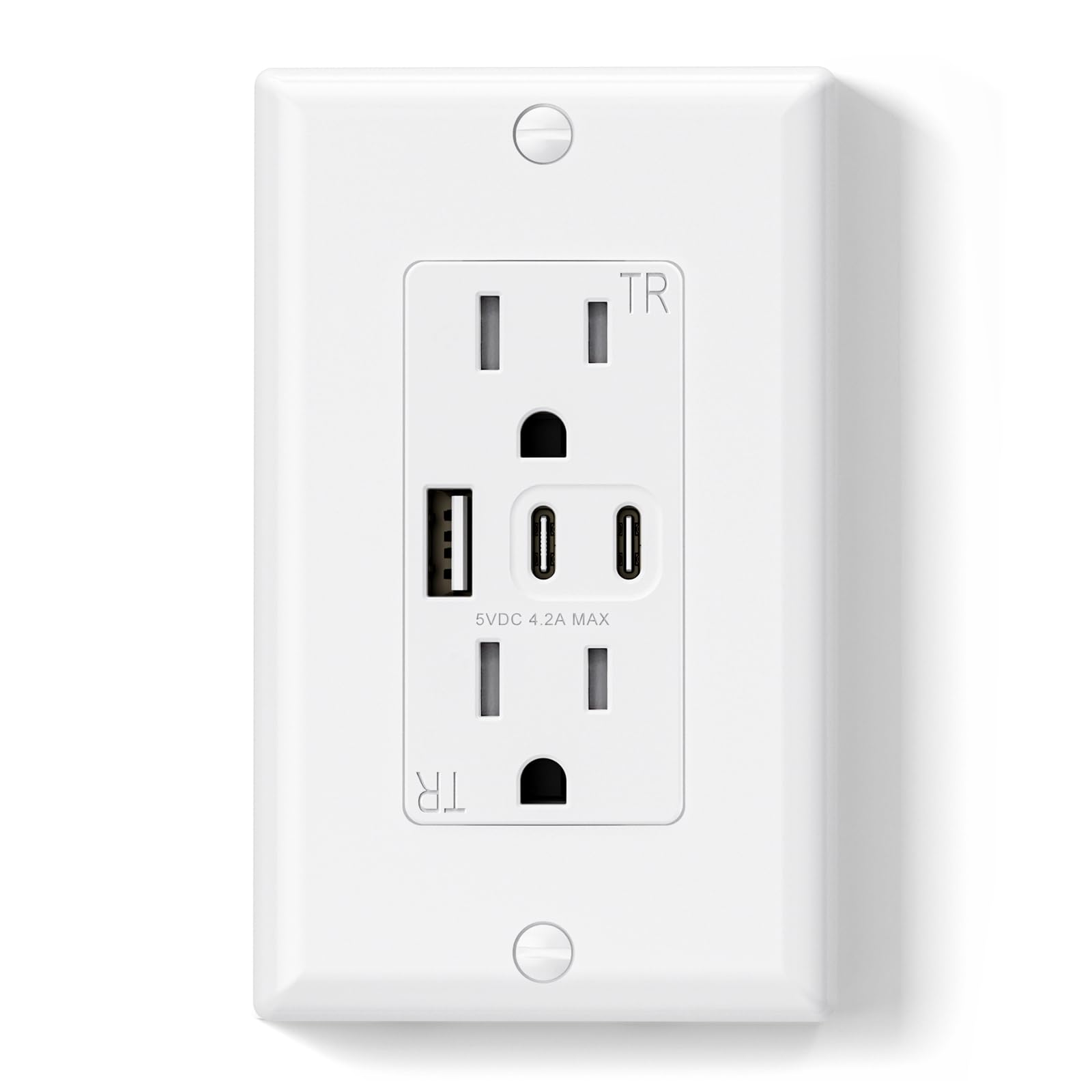 ELEGRP USB outlets with three ports for easy family charging in the home