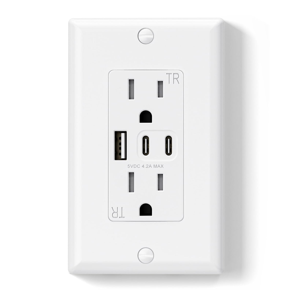 ELEGRP USB outlets with three ports for easy family charging in the home