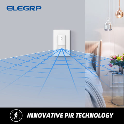 ELEGRP wall plate included with switch for a clean finish