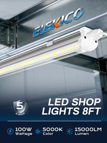 ELEKICO 15000lm 8ft ceiling light delivering clear wide-area visibility
