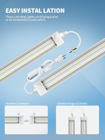 ELEKICO 19500 lm output provides wide, even lighting across large areas.