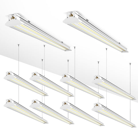ELEKICO 8ft LED shop light hanging for bright garage workspaces