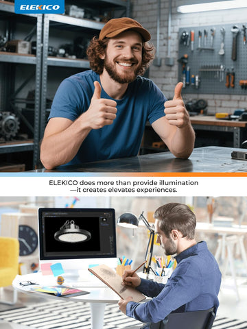 ELEKICO aluminum heat sink ensures efficient cooling and long lifespan.