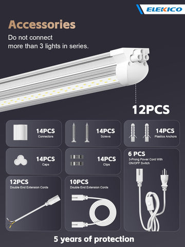 ELEKICO Versatile lighting for garage, basement, and warehouse applications