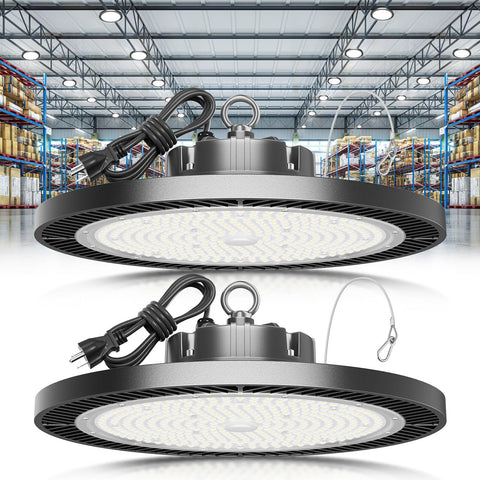 ELEKICO High Bay 250W LED light with wide 120° beam for warehouses