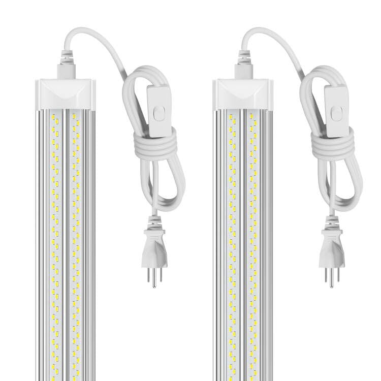 ELEKICO LED shop light 2ft front view with bright, energy-efficient illumination