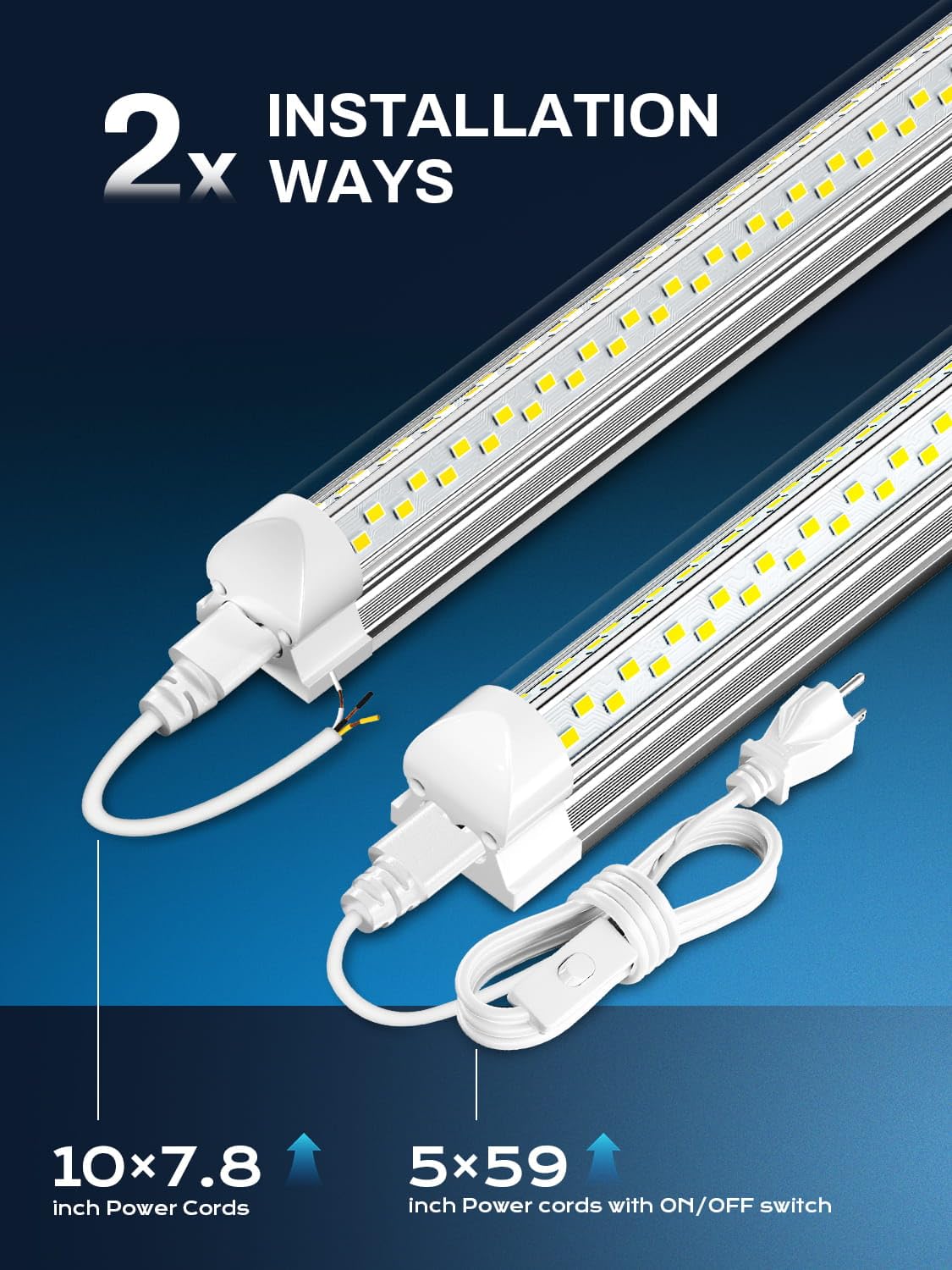 ELEKICO linkable LED shop light connectors for seamless upgrades