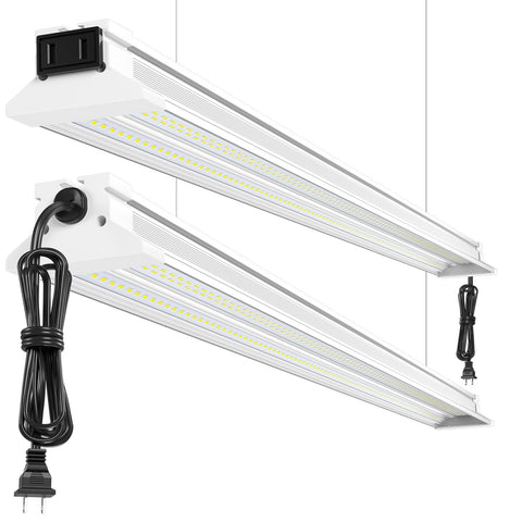 ELEKICO Super Bright 60W LED Shop Light packaging box highlighting quick setup.