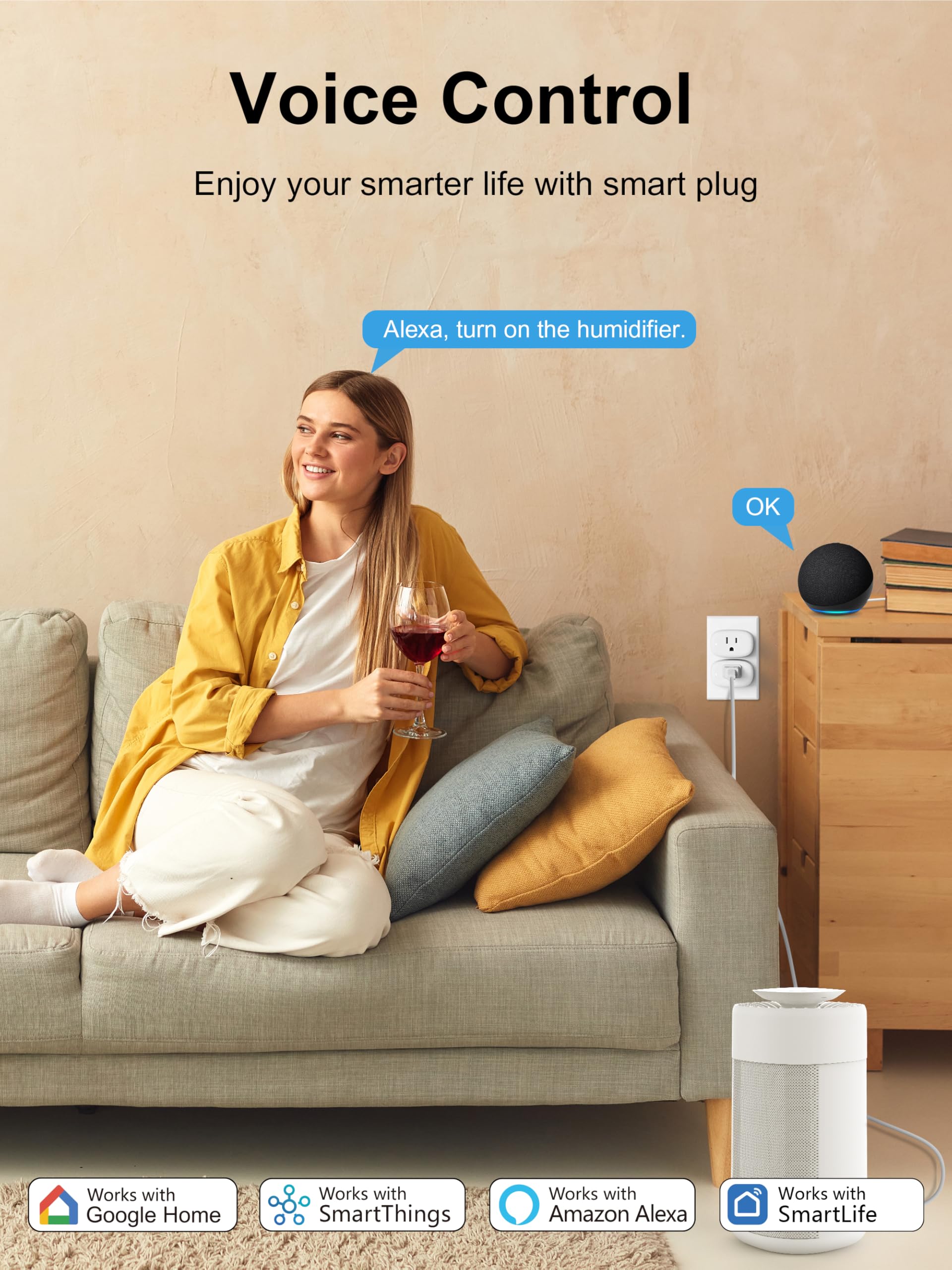 Elelink Smart Plug group control enables easy multi-device management.