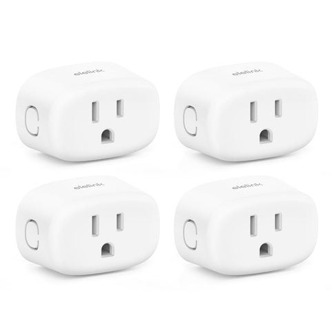 Elelink Smart Plug in use with a lamp showing voice control.