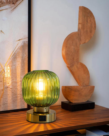 Elenhome lantern-shaped shade delivers even light diffusion for a soft glow.