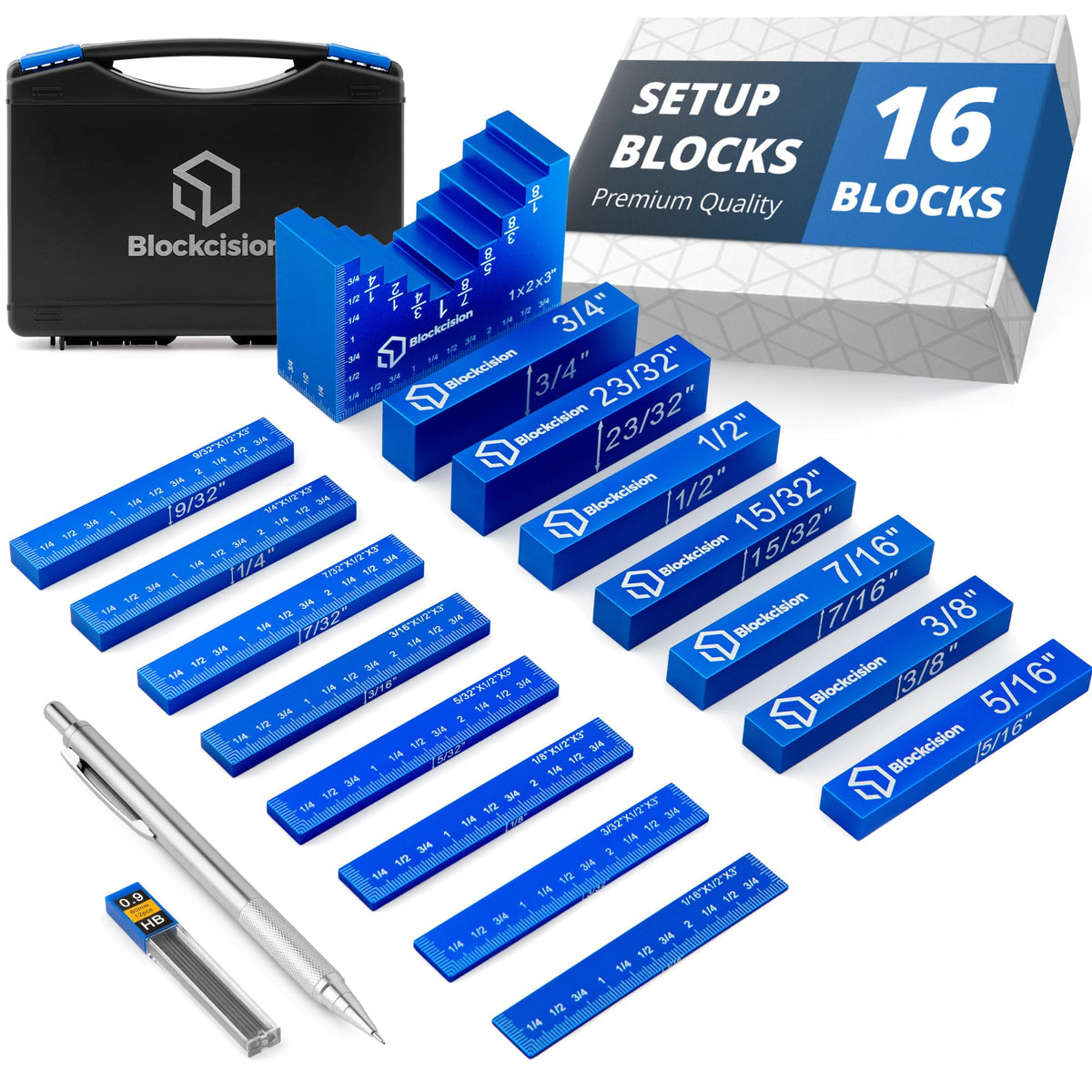 Eleon Blockcision 16-piece setup blocks for fast fence and blade height adjustments