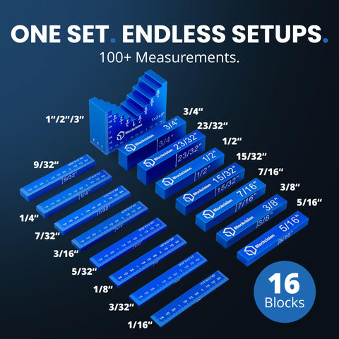 Polypropylene case keeps Blockcision blocks neatly stored
