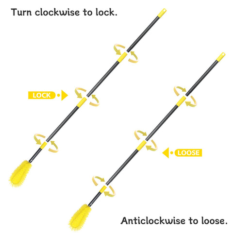 ElephantBird extended reach reduces ladder use while cleaning gutters from ground