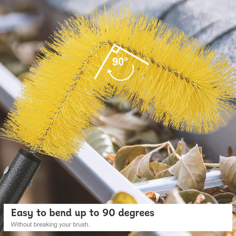 ElephantBird stiff nylon bristles resist wear while scrubbing stubborn debris