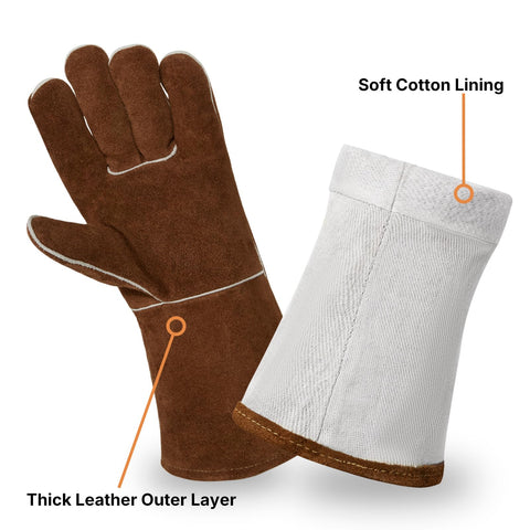 eletecpro heat resistant leather surface shields the torso