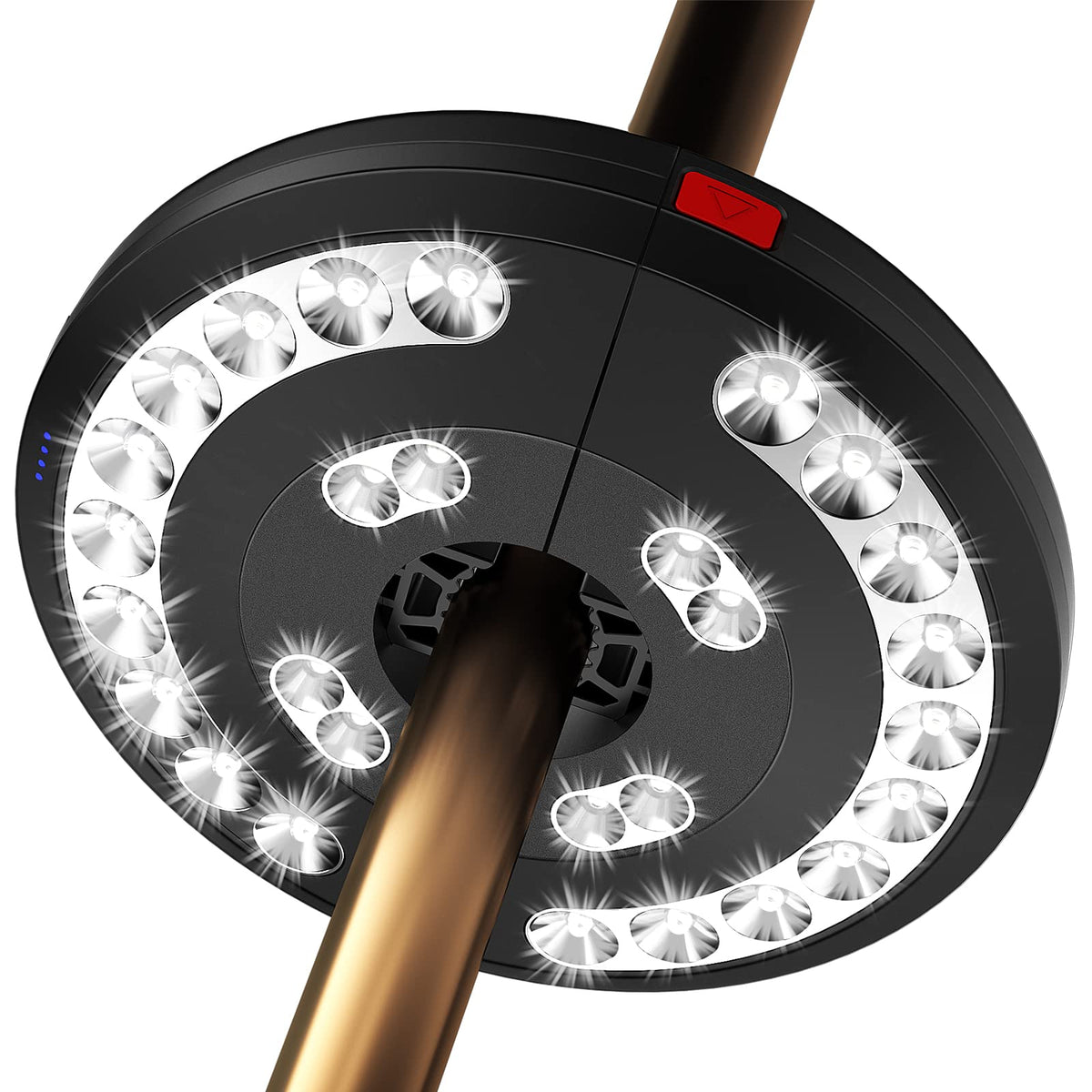 Eletorot patio umbrella light USB rechargeable illumination for outdoor dining and evenings.