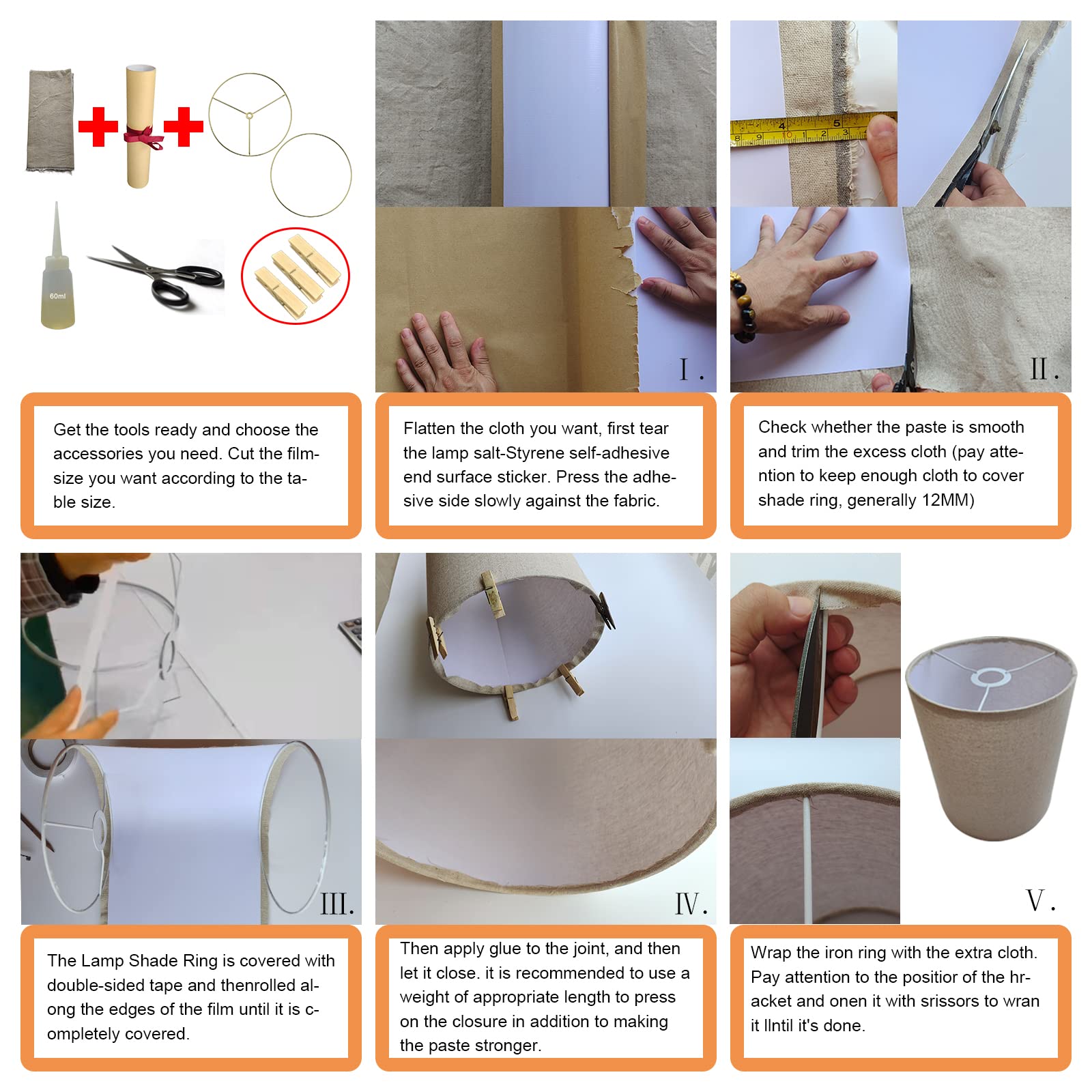 ELFCAB adhesive styrene sheet for lampshade, durable and easy to apply.