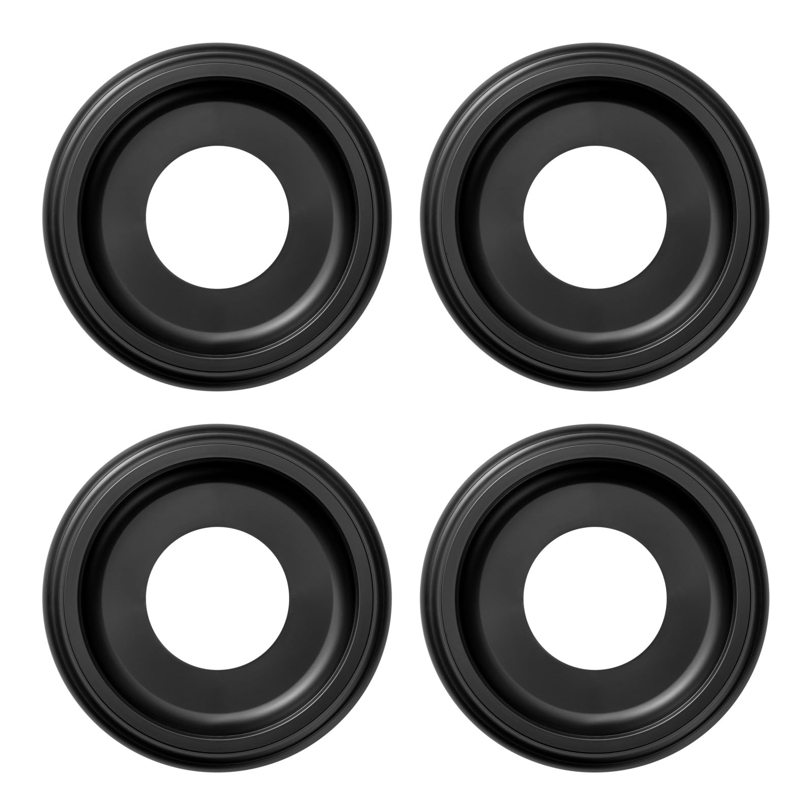 ELFCAB ceiling medallion 4-pack in black for a stylish ceiling finish