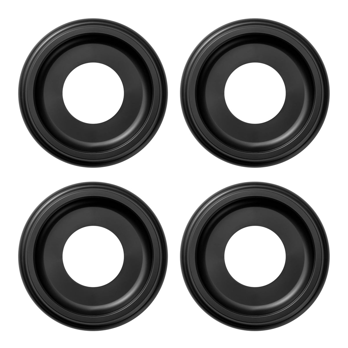 ELFCAB ceiling medallion 4-pack in black for a stylish ceiling finish