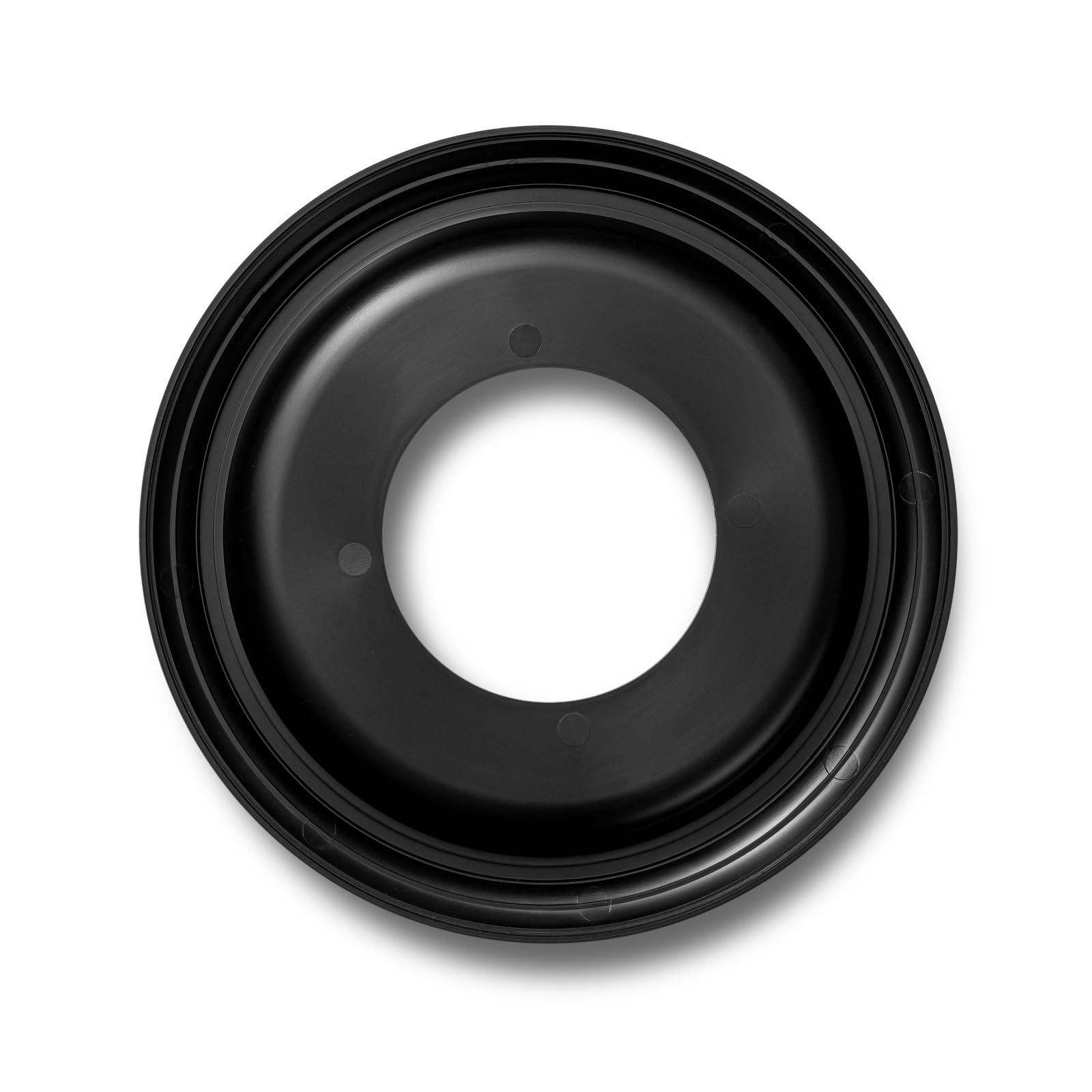ELFCAB medallion conceals holes and cracks around fixtures