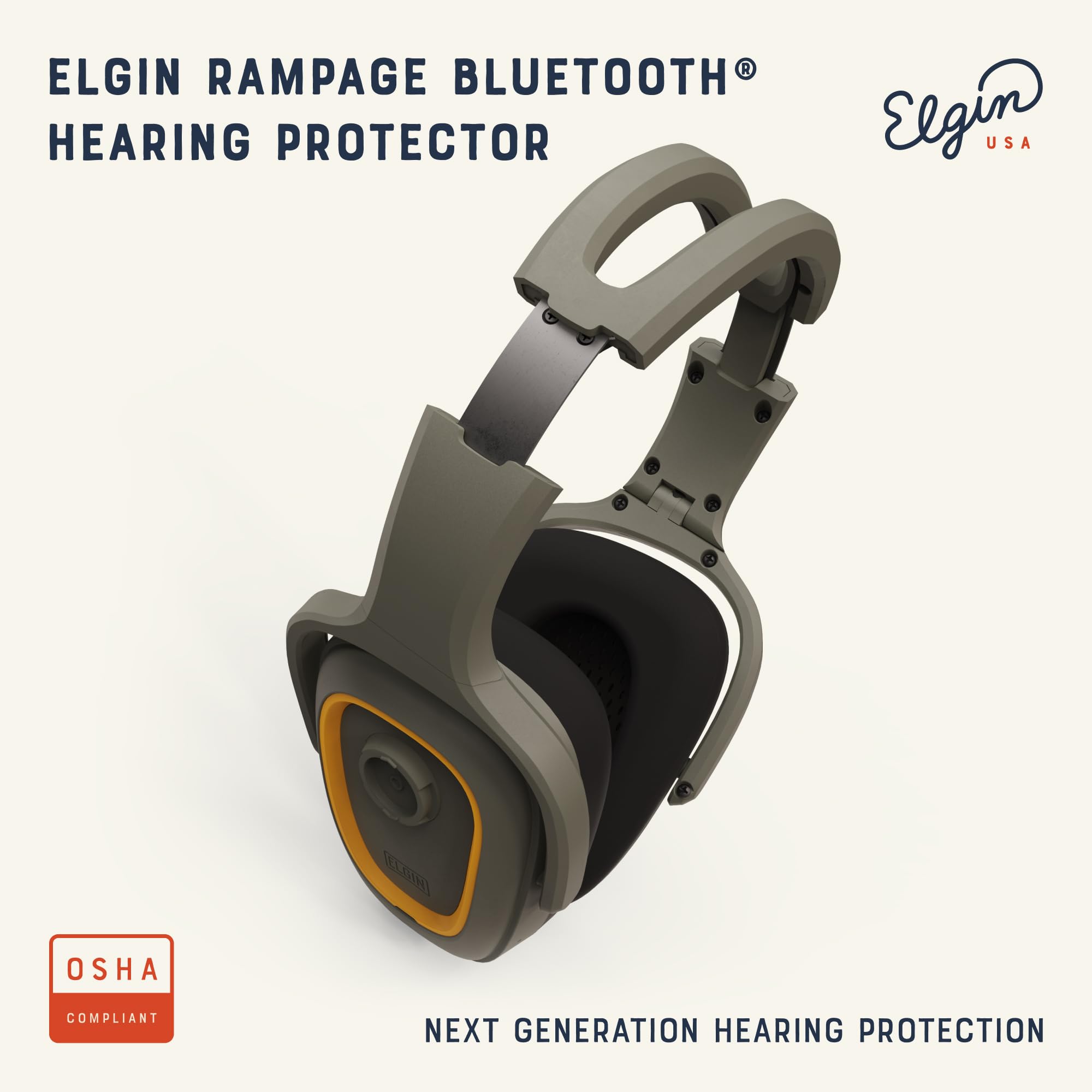Elgin Rampage side view headphones showing ergonomic headband for all-day comfort.