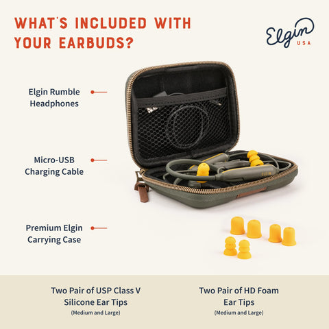 Elgin Rumble Bluetooth 5.1 connectivity for fast pairing and range.