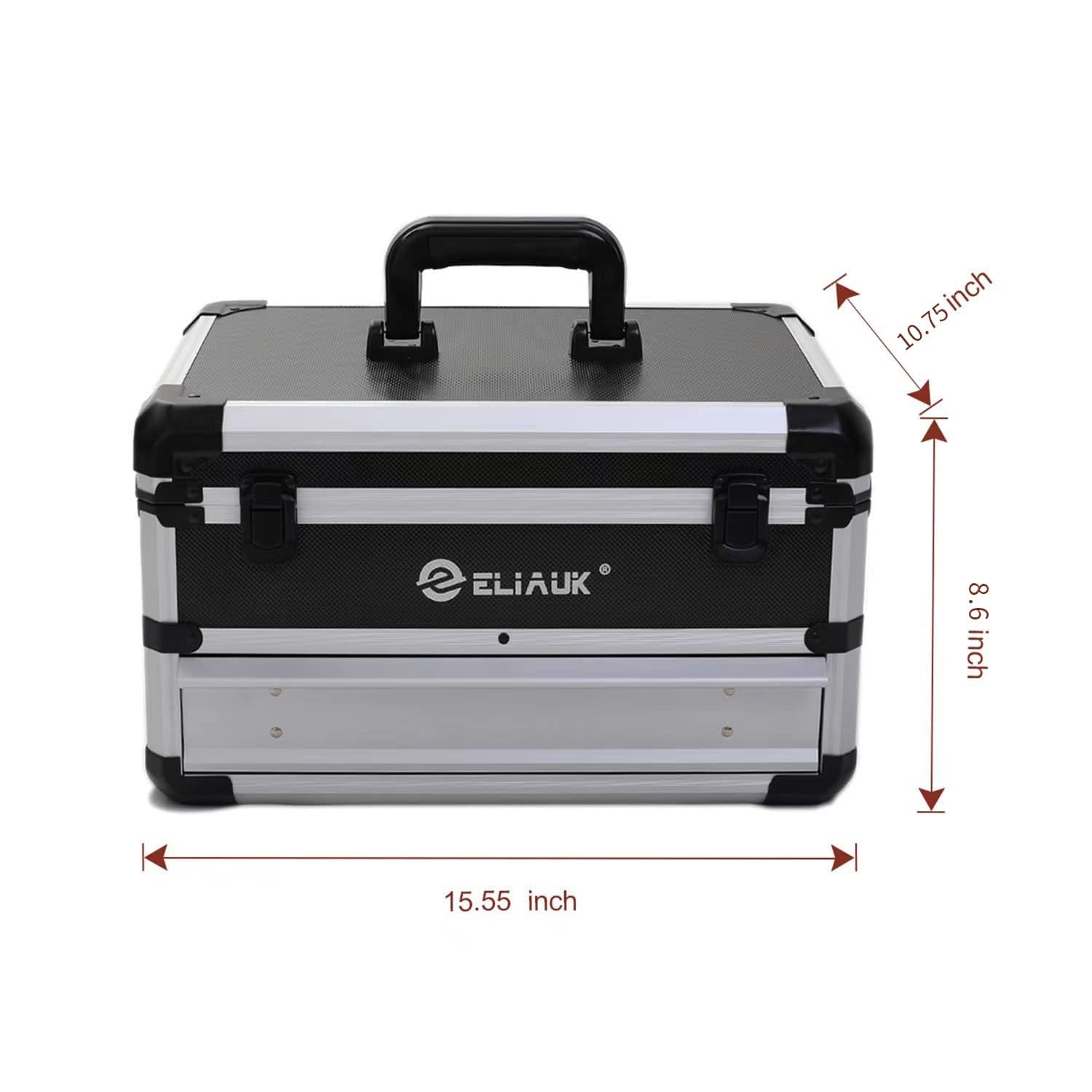ELIAUK Toolbox organized interior supports faster setup and access
