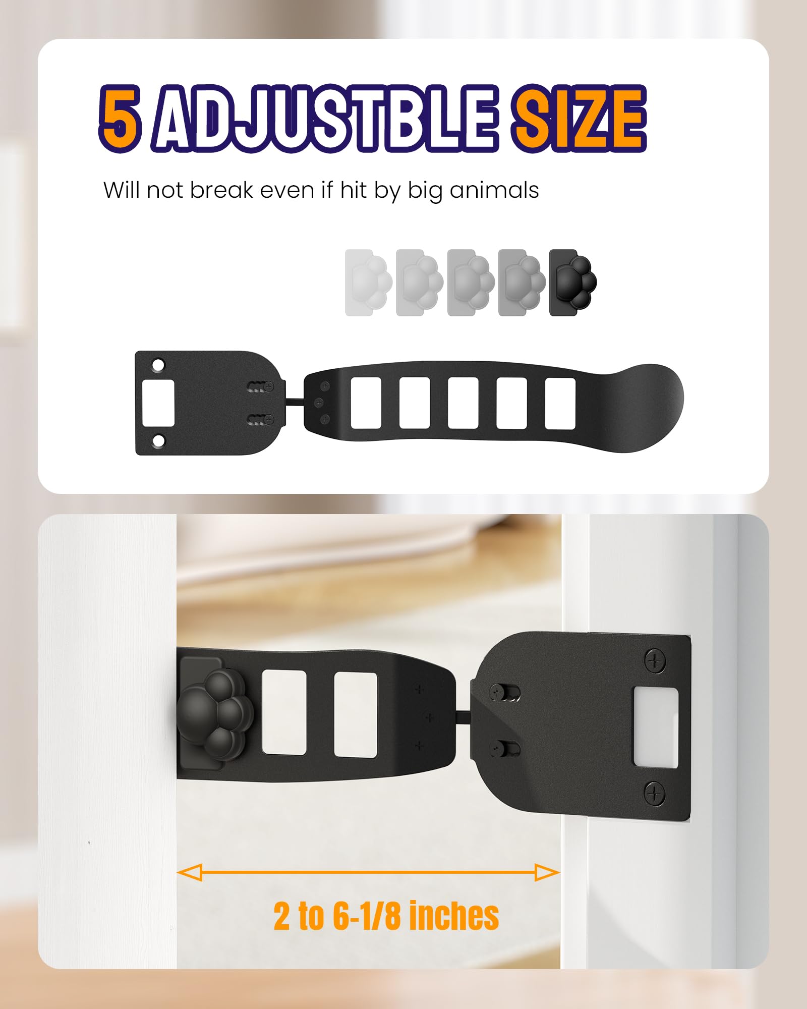 Elilier cat-feeding-station latch helps keep dogs out while cats eat.