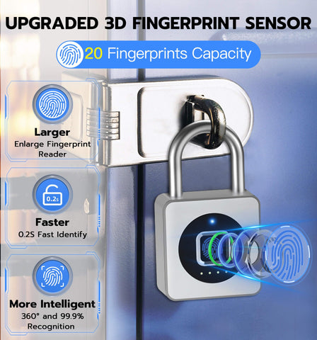 eLinkSmart lock with hardened steel shackle and durable alloy body.