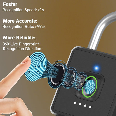 eLinkSmart IP67 waterproof padlock surviving rain and moisture.