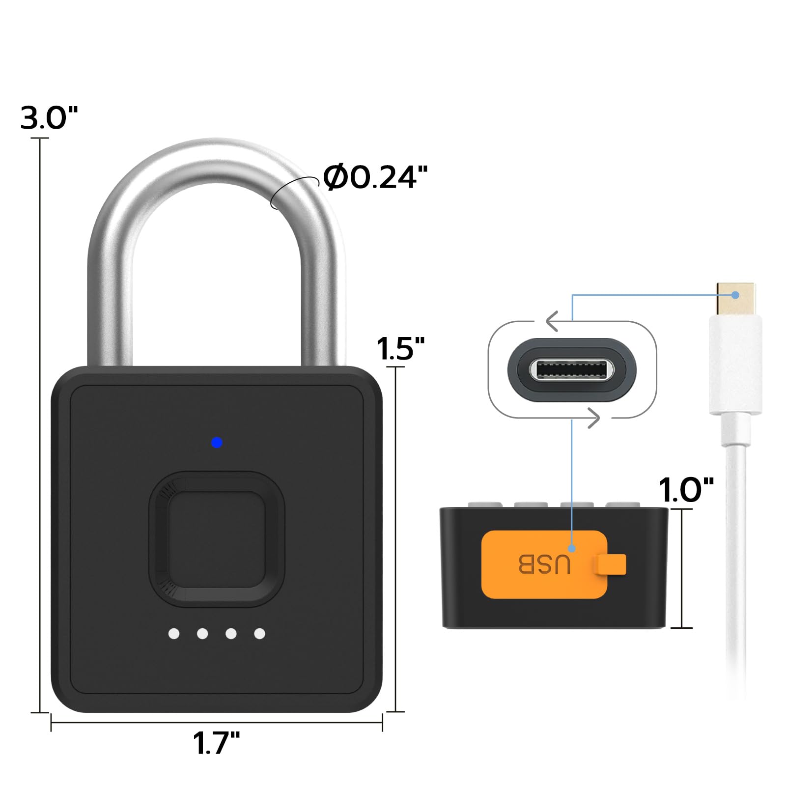 eLinkSmart medium-size locker lock ready for everyday storage.