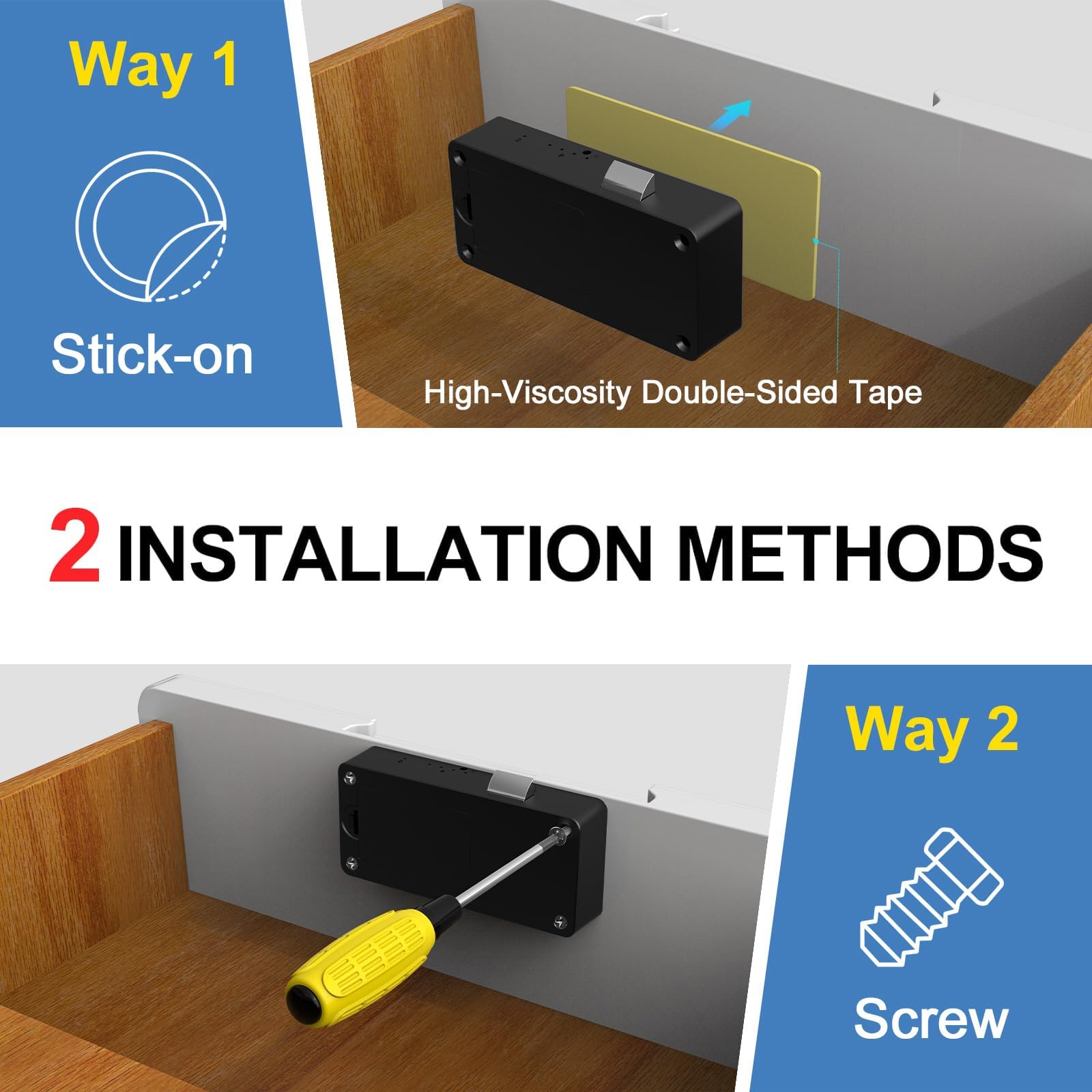 eLinkSmart no-drill installation keeps cabinet design intact.