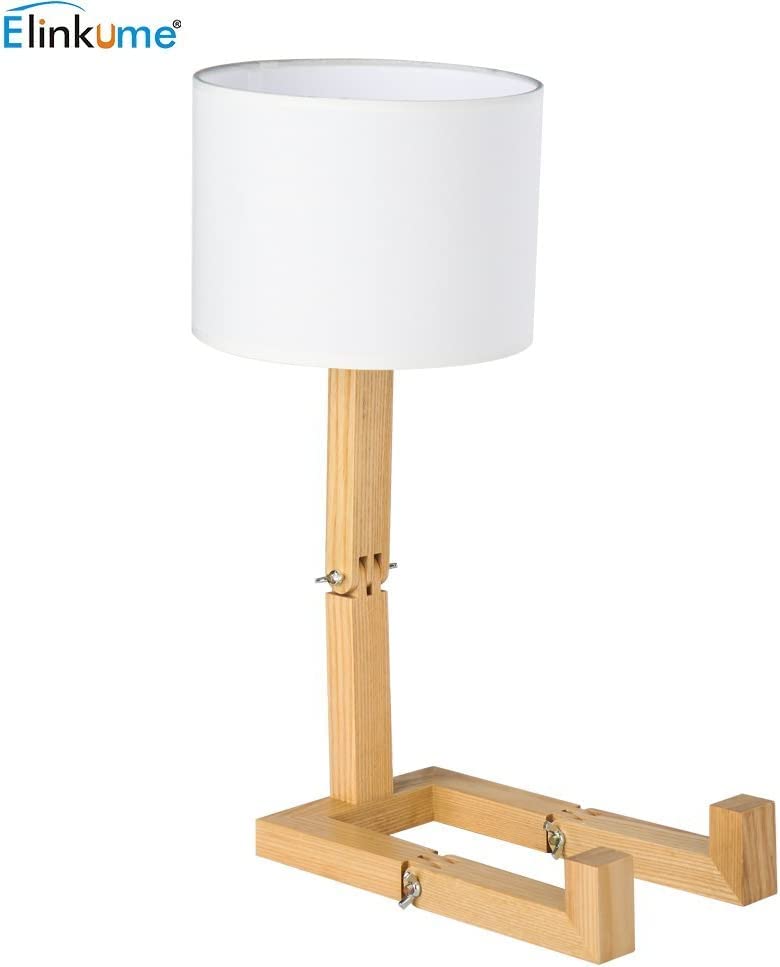 ELINKUME lamp demonstrates E27 bulb compatibility for varied lighting