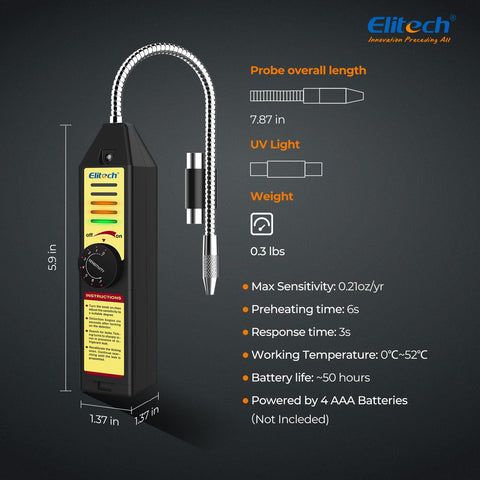 Elitech 7.9-inch flexible probe reaches tight spaces