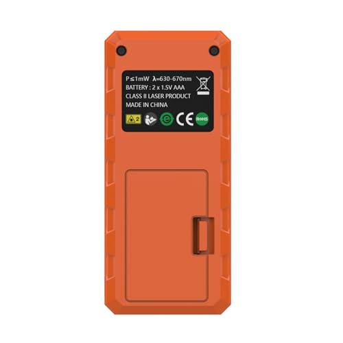 Elitech laser measure tool backlit display visible in dim conditions