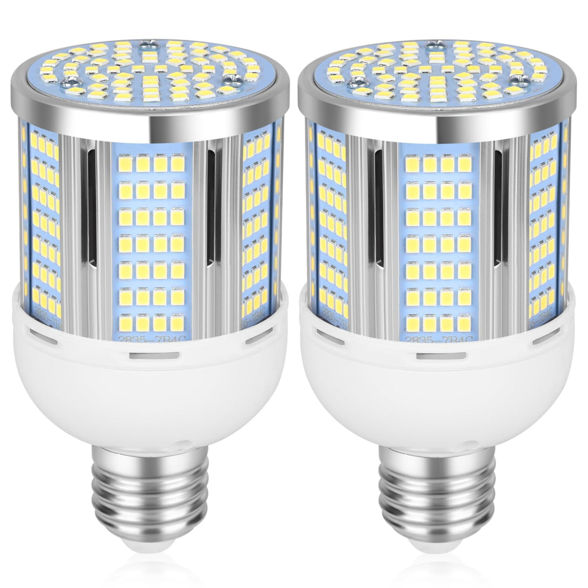 ELIVERN 2-pack 30W LED corn light bulbs for energy savings and bright daylight illumination.