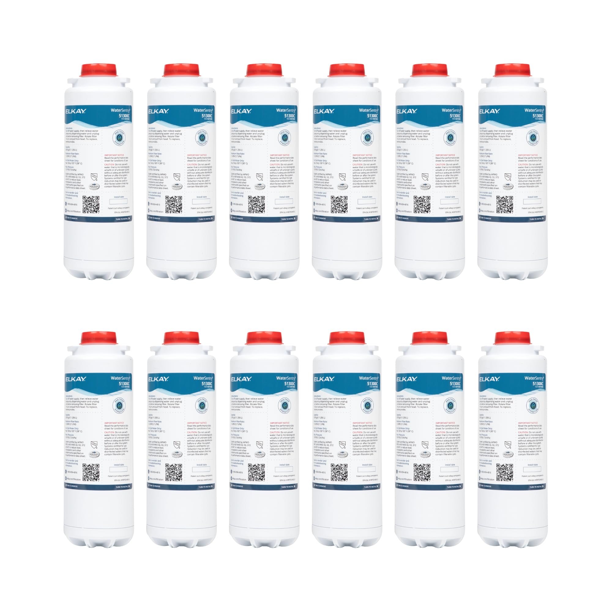 Elkay WaterSentry 51300C filter pack reduces lead and improves taste.