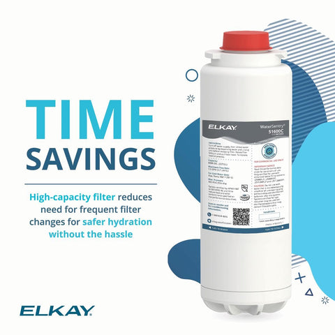 Elkay WaterSentry 51600C lowers chlorine taste and odor for better water